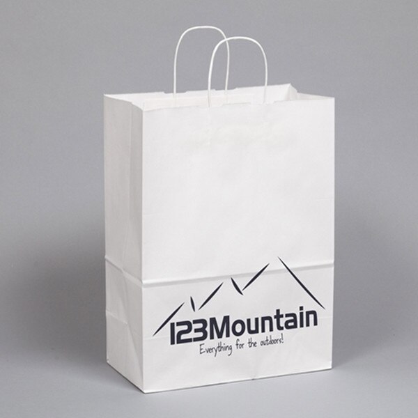 White Kraft Paper Custom PRINTED Sh